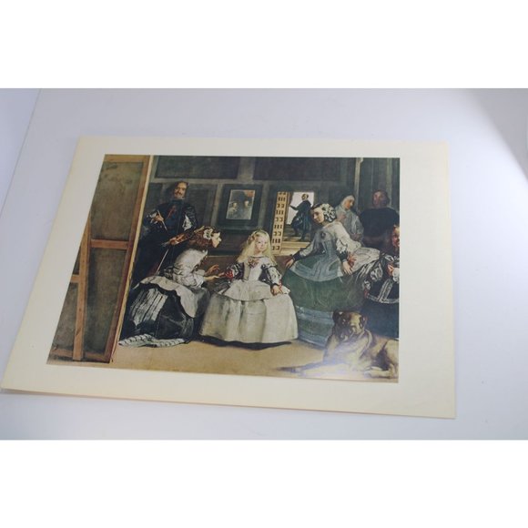 Diego Velazquez Print Maids of Honor vintage 54897 - Picture 2 of 5